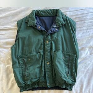 Vintage Men's Green Vest Jacket
